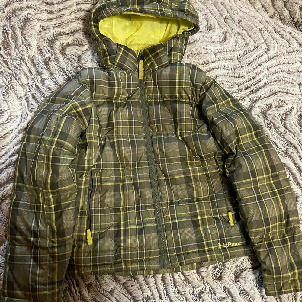 LL Bean kids size 8 down jacket